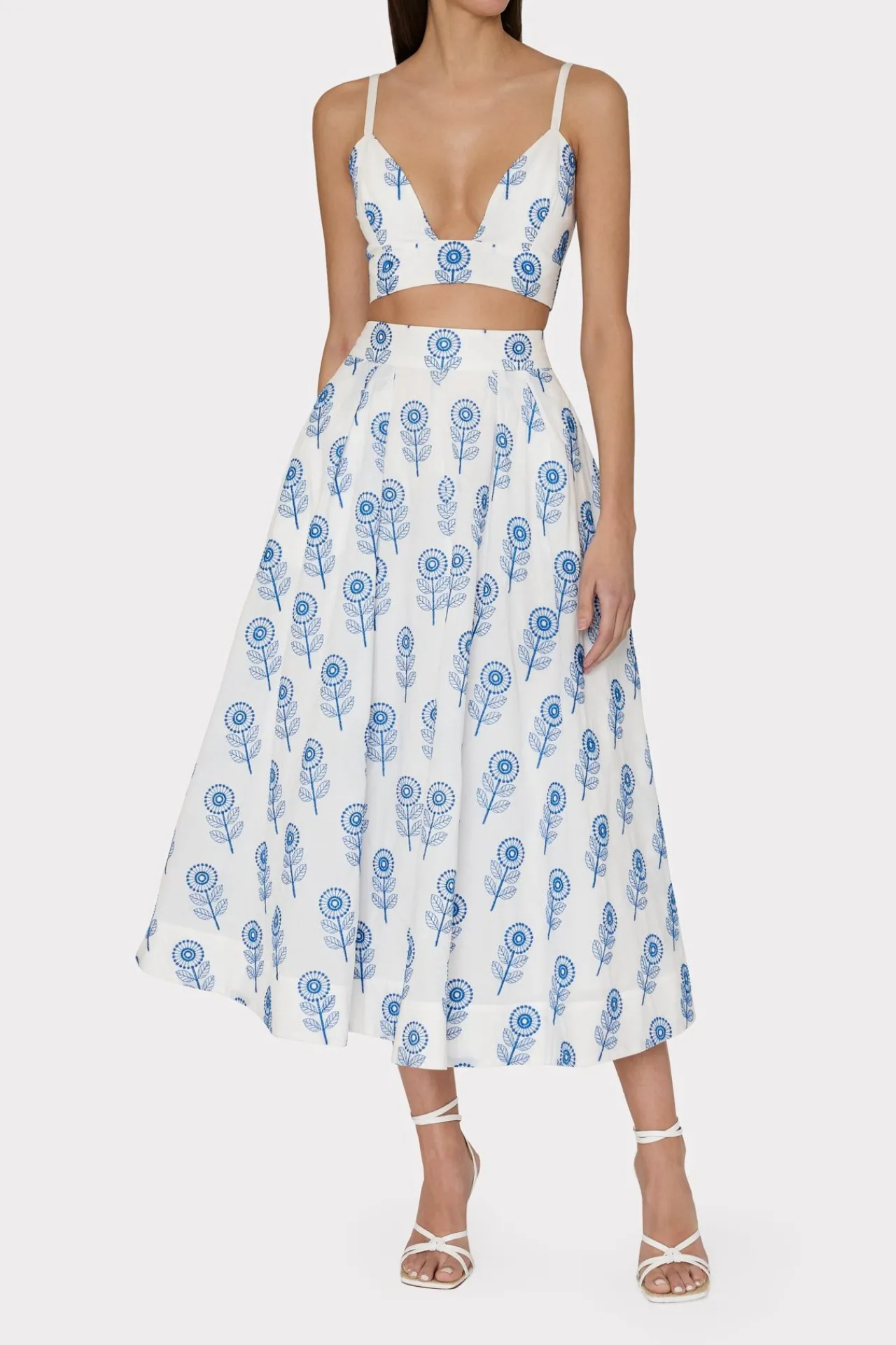 MILLY Matching Sets-Poppy Embroidery Top