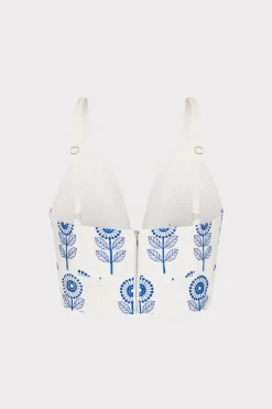 MILLY Tops-Poppy Embroidery Top