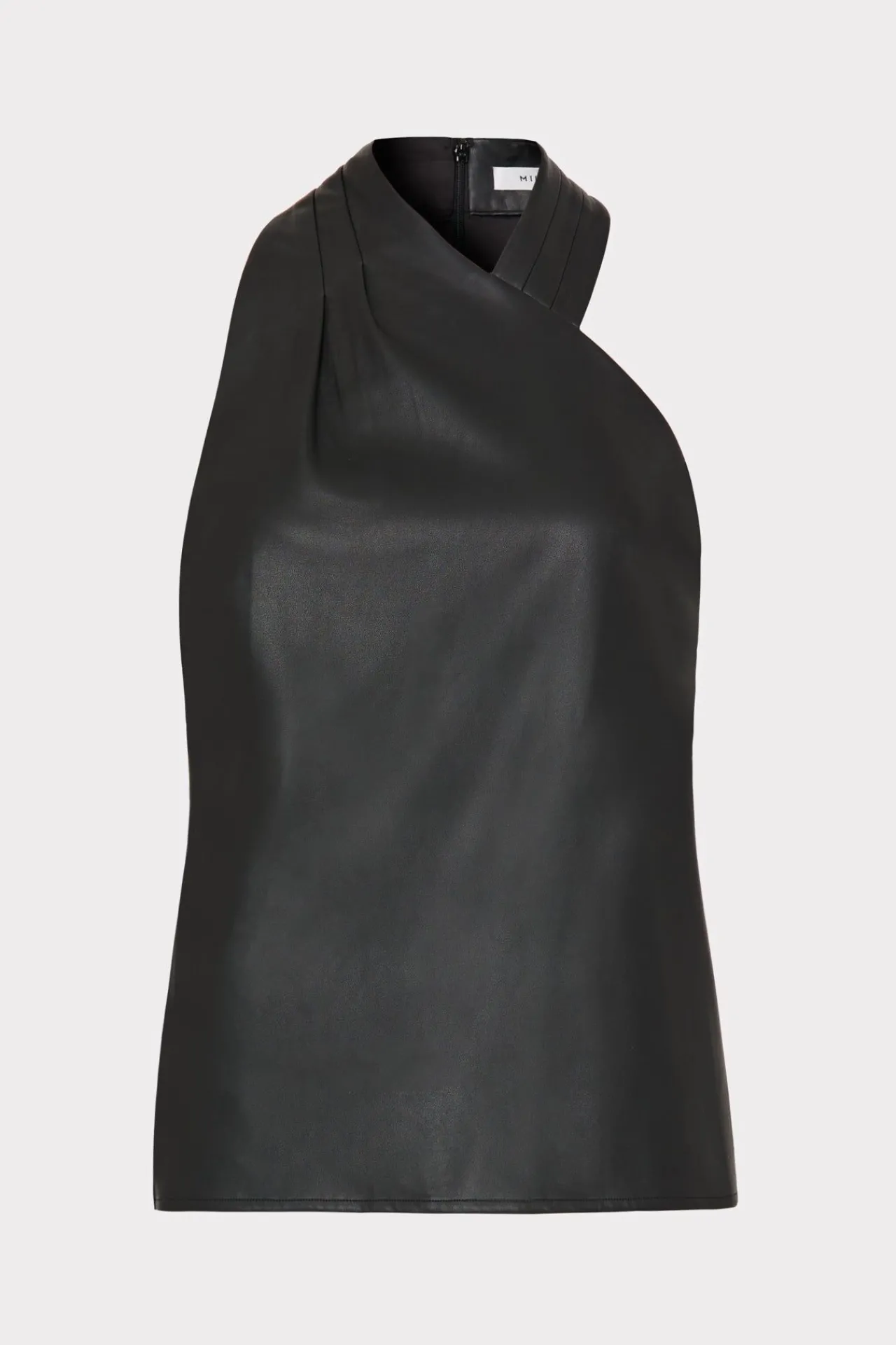 MILLY Jumpsuits & Rompers-Preston Vegan Leather Top