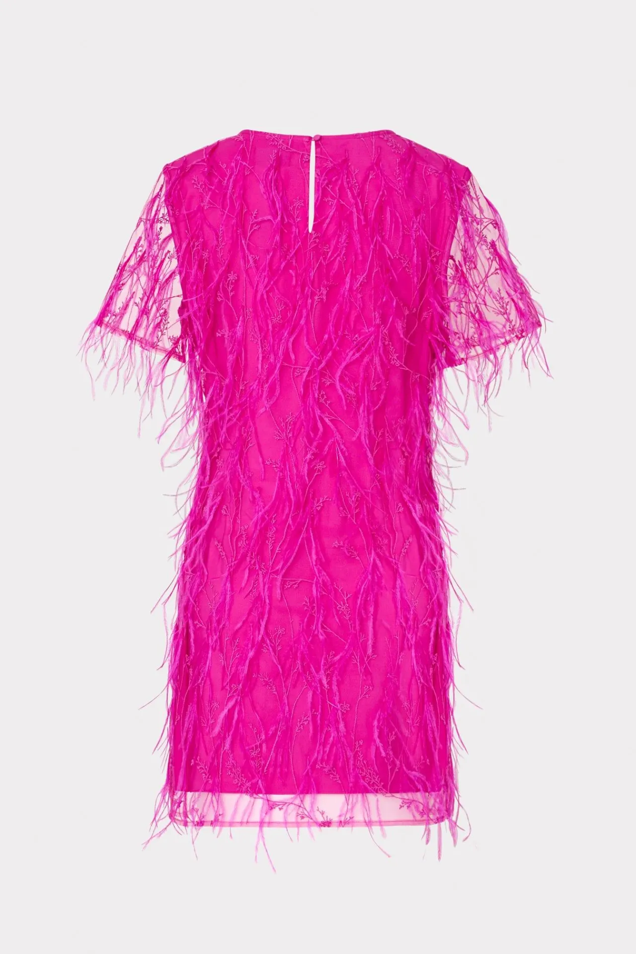 MILLY Pink Dresses-Rana Feather Dress