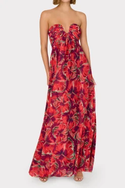 MILLY Maxi Dresses-River Windmill Floral Dress