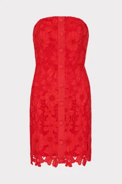 MILLY Jumpsuits & Rompers-Roja Lace Mini Dress