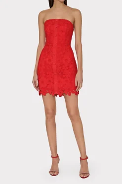 MILLY Cocktail Dresses-Roja Lace Mini Dress