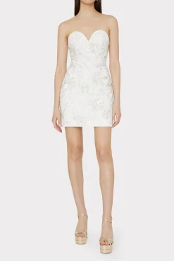 MILLY White Dresses-Ronni Cady Embroidery Dress