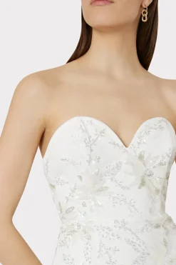 MILLY White Dresses-Ronni Cady Embroidery Dress