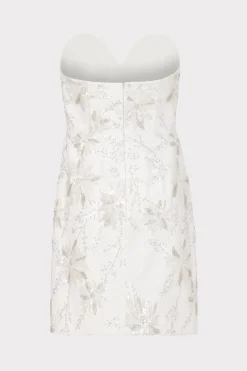MILLY White Dresses-Ronni Cady Embroidery Dress