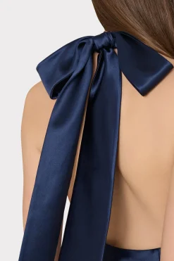 MILLY Evening Gowns-Roux Hammered Satin Gown