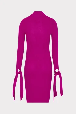 MILLY Pink Dresses-Rowa Cascading Cuff Mini Dress