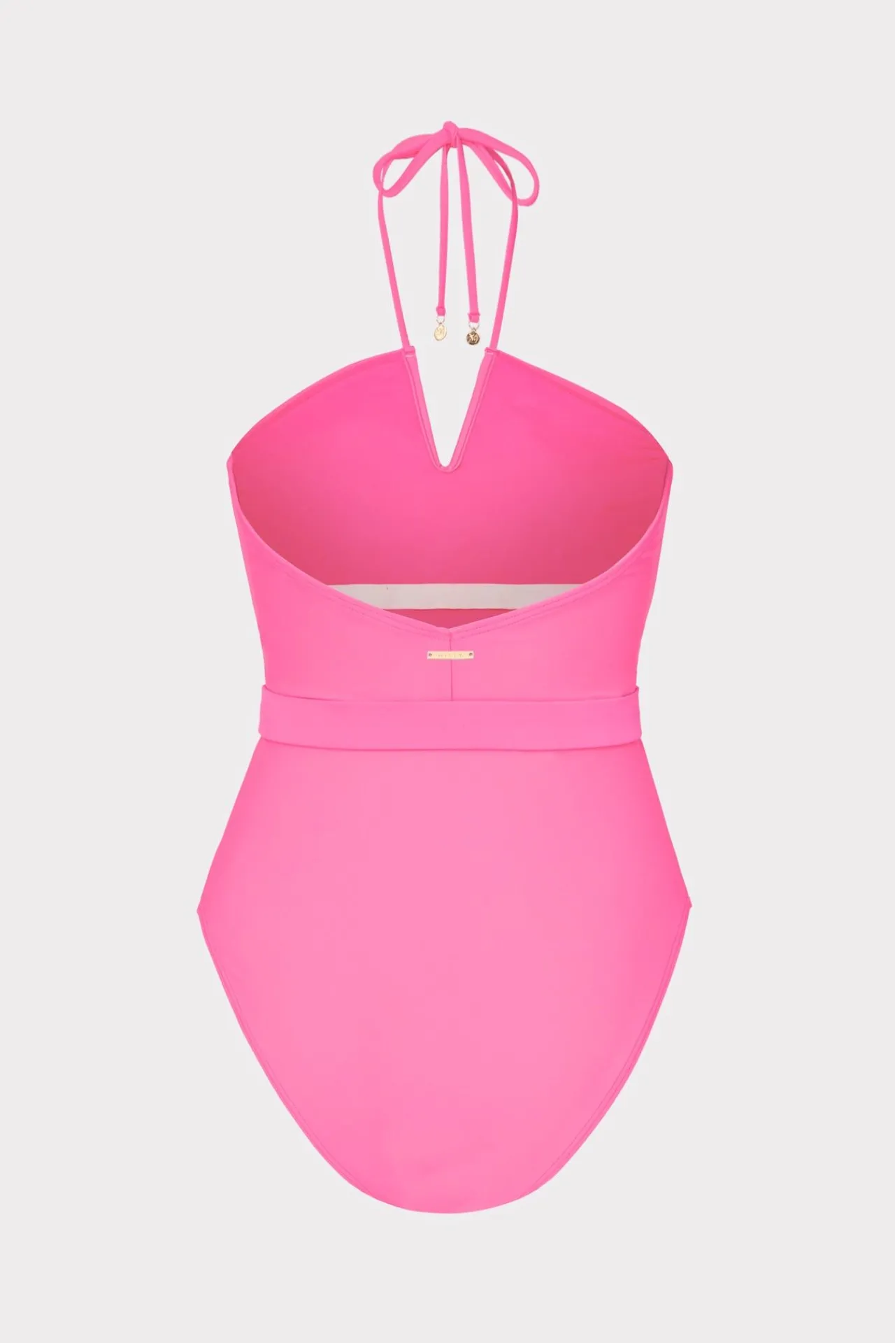 MILLY Jumpsuits & Rompers-Ruched Halter One Piece