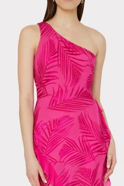 MILLY Maxi Dresses-Ryanna Chiffon Devore Dress