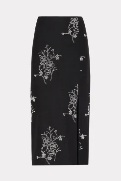 MILLY Matching Sets-Santanna Beaded Embroidery Skirt