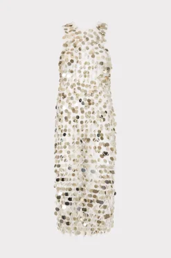 MILLY Jumpsuits & Rompers-Sequin Crochet Midi Dress