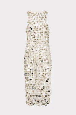 MILLY Jumpsuits & Rompers-Sequin Crochet Midi Dress