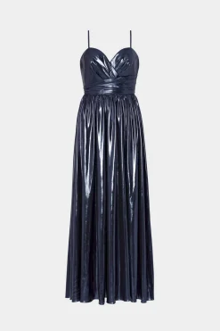 MILLY Maxi Dresses-Shannon Metallic Dress