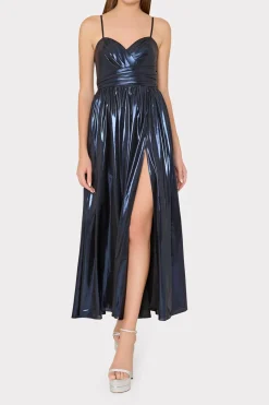MILLY Maxi Dresses-Shannon Metallic Dress