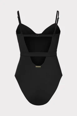 MILLY Jumpsuits & Rompers-Solid Belted One Piece