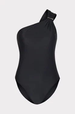 MILLY Jumpsuits & Rompers-Solid Carvico Vita One Shoulder One Piece