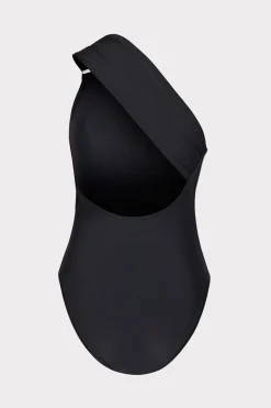 MILLY Jumpsuits & Rompers-Solid Carvico Vita One Shoulder One Piece