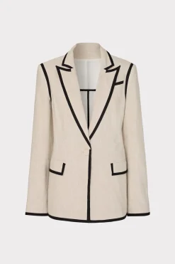 MILLY Coats & Jackets-Solid Linen Jacket