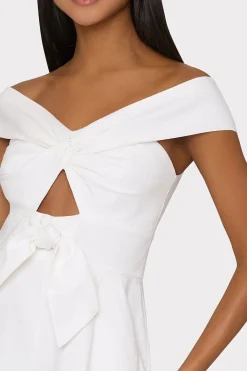 MILLY Day Dresses-Solid Linen Romper