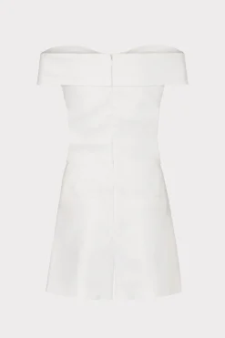 MILLY Day Dresses-Solid Linen Romper