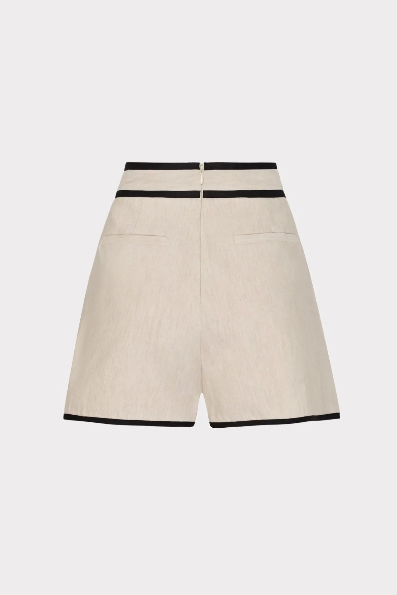 MILLY Shorts-Solid Linen Shorts