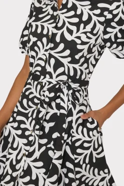 MILLY Jumpsuits & Rompers-Spanish Vine Poplin Mini Dress