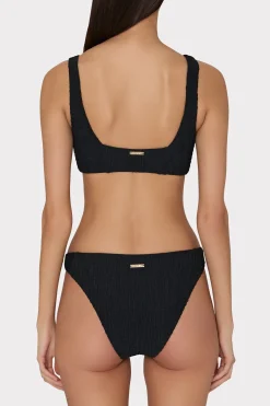 MILLY Jumpsuits & Rompers-Square Neck Bikini Top With Smocking