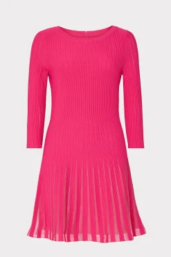 MILLY Sweaters & Knits-Tabitha Sheer Godet Mini Dress