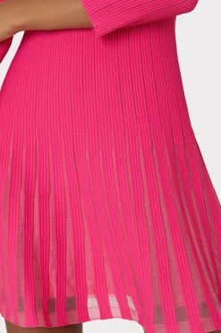 MILLY Sweaters & Knits-Tabitha Sheer Godet Mini Dress