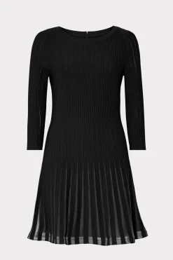 MILLY Sweaters & Knits-Tabitha Sheer Godet Mini Dress