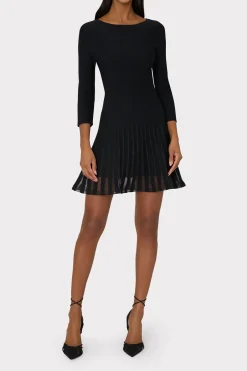 MILLY Sweaters & Knits-Tabitha Sheer Godet Mini Dress