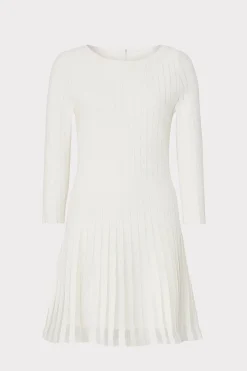 MILLY Knit Dresses-Tabitha Sheer Godet Mini Dress