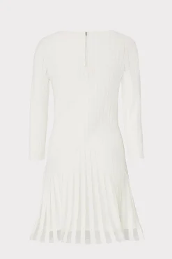 MILLY Knit Dresses-Tabitha Sheer Godet Mini Dress