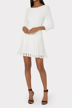MILLY Sweaters & Knits-Tabitha Sheer Godet Mini Dress