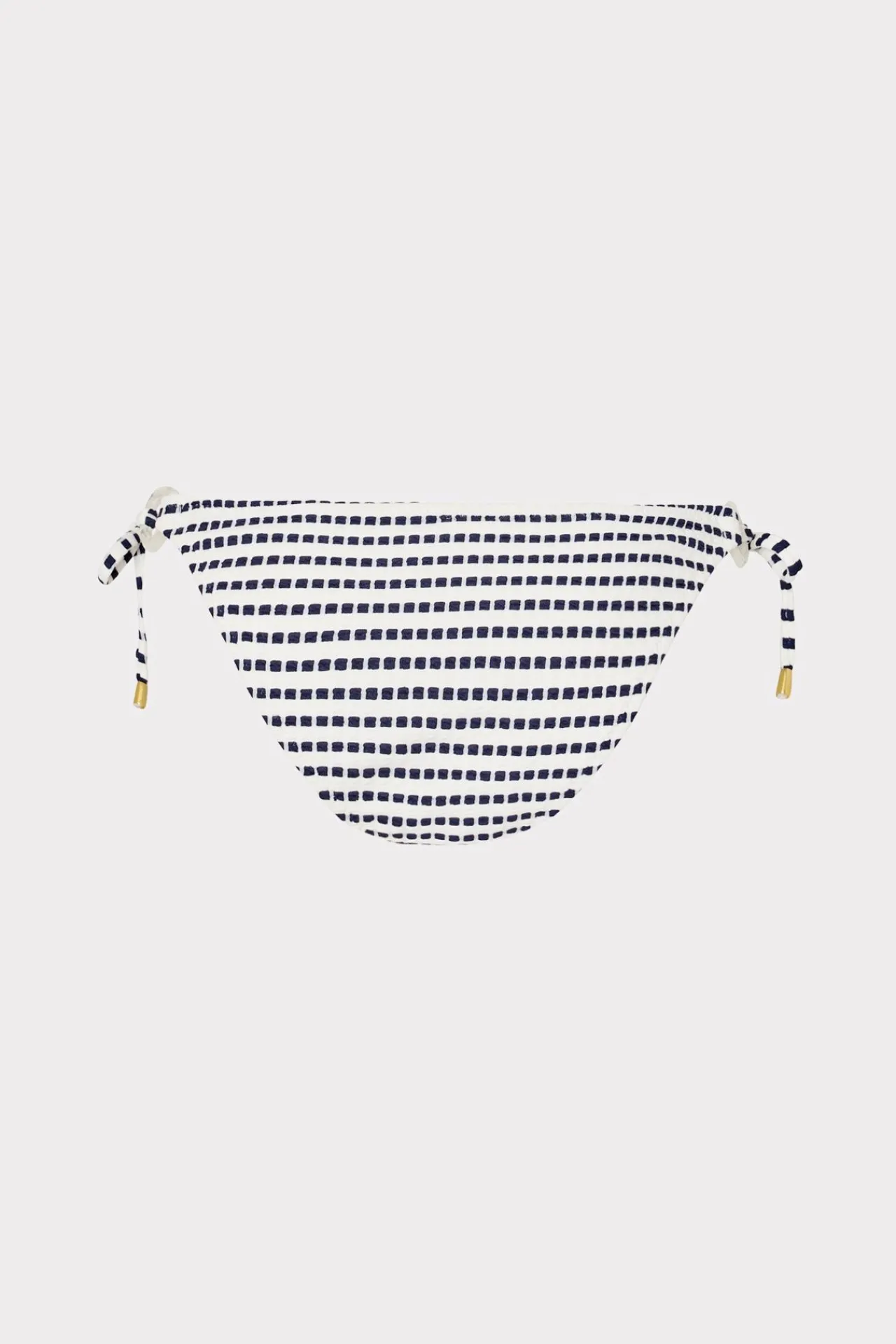 MILLY Bikinis-Textured Stripe Ring Bikini Bottom