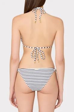 MILLY Jumpsuits & Rompers-Textured Stripe Ring Bikini Bottom