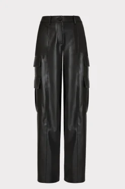 MILLY Pants-Tobias Vegan Leather Cargo Pants