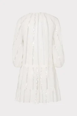 MILLY Cover-Ups-Valentine Lurex Stripe Coverup Dress
