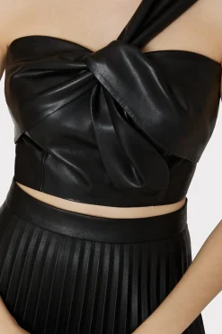 MILLY Jumpsuits & Rompers-Vegan Leather Top