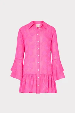 MILLY Cover-Ups-Vierra Burnout Coverup Dress