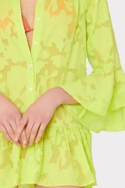 MILLY Cover-Ups-Vierra Burnout Coverup Dress