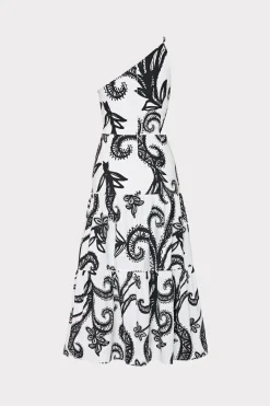 MILLY Little Black Dresses-Vintage Vine Poplin Dress