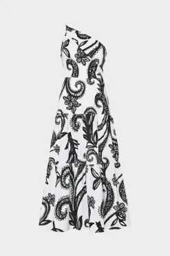 MILLY Day Dresses-Vintage Vine Poplin Dress