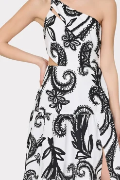 MILLY Day Dresses-Vintage Vine Poplin Dress