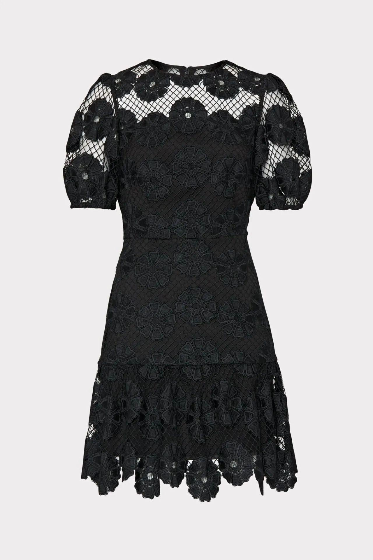MILLY Little Black Dresses-Yasmin Daisy Lace Dress