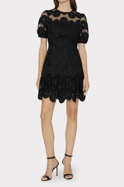 MILLY Little Black Dresses-Yasmin Daisy Lace Dress