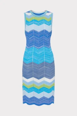 MILLY Jumpsuits & Rompers-Zig Zag Knit Mini Dress